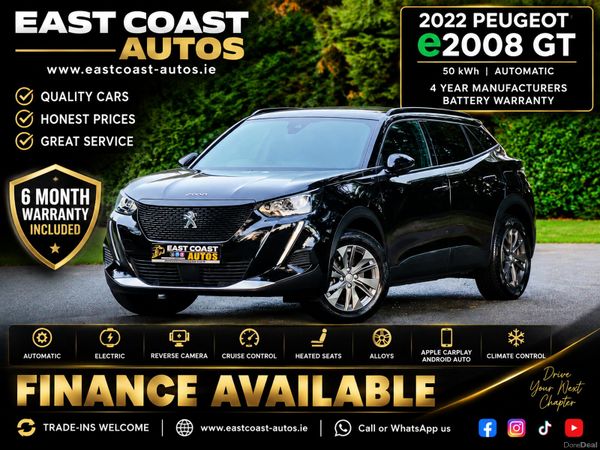 Peugeot 2008 SUV, Electric, 2023, Black