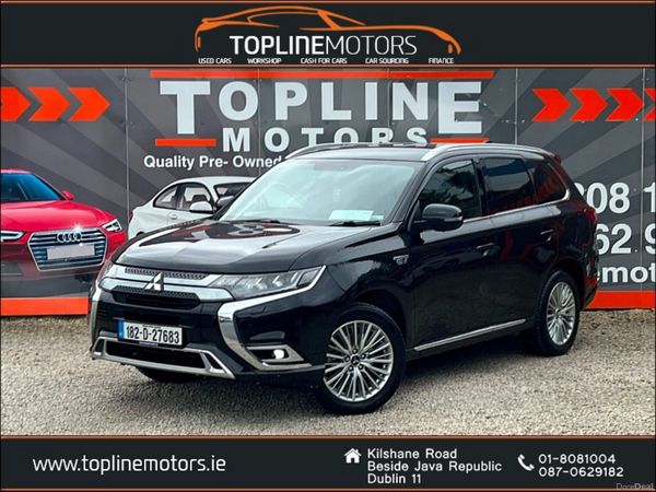 Mitsubishi Outlander SUV, Petrol Plug-in Hybrid, 2018, Black