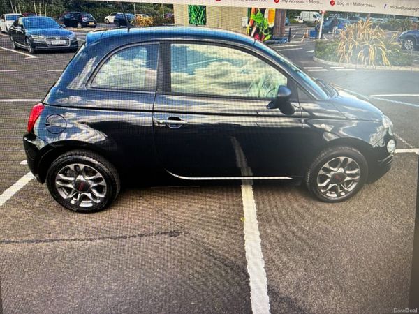 Fiat 500 Hatchback, Petrol, 2016, Black