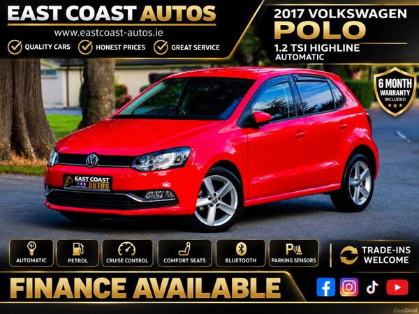 Volkswagen Polo Hatchback, Petrol, 2017, Red