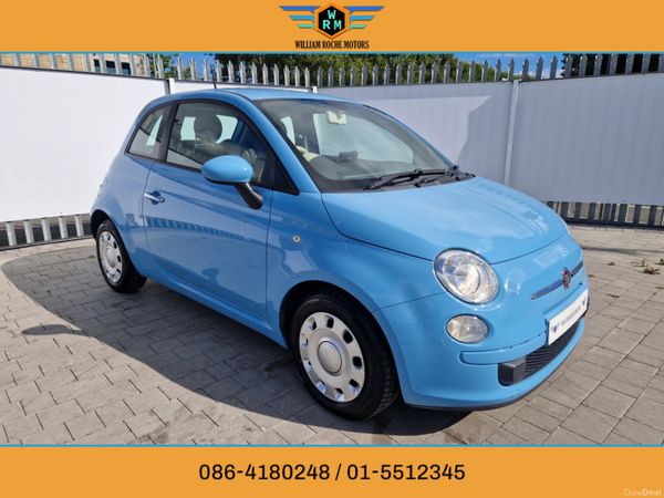 Fiat 500 Hatchback, Petrol, 2015, Blue