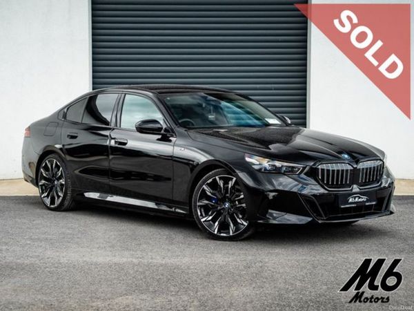 BMW 5-Series Saloon, Petrol Plug-in Hybrid, 2025, Black