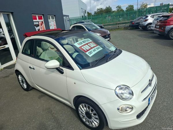 Fiat 500C Convertible, Petrol, 2016, White