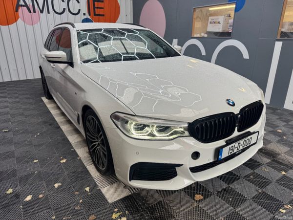 BMW 5-Series Estate, Petrol, 2019, White