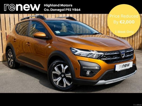 Dacia Sandero Stepway Hatchback, Petrol, 2022, Orange