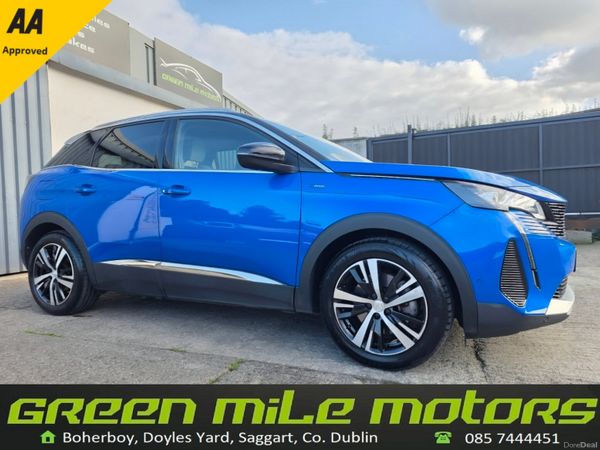 Peugeot 3008 MPV, Petrol Plug-in Hybrid, 2021, Blue