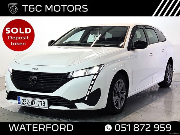 Peugeot 308 Estate, Petrol, 2023, White