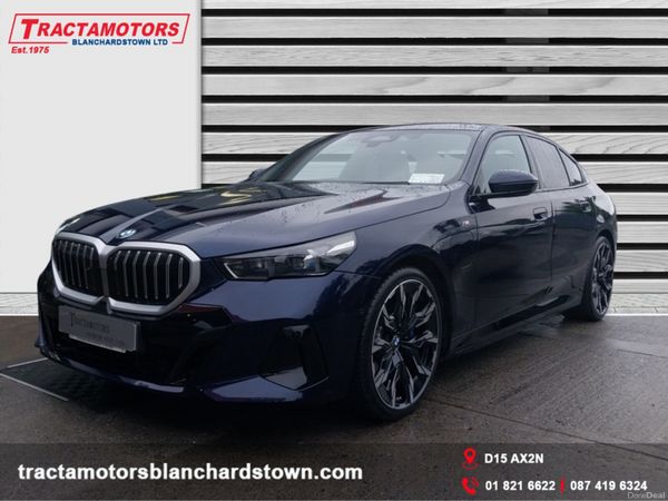BMW 5-Series Saloon, Petrol Plug-in Hybrid, 2025, Blue