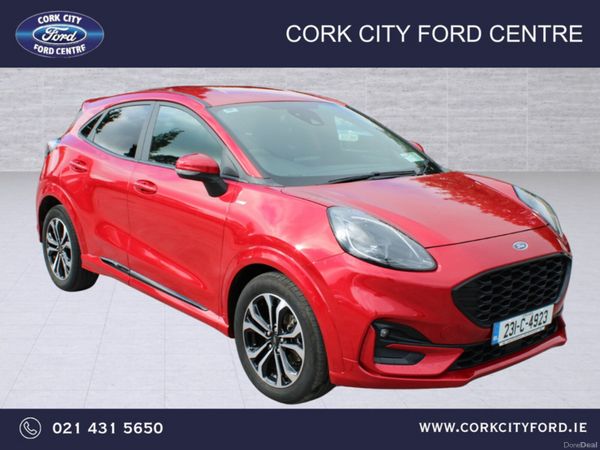 Ford Puma MPV, Petrol Hybrid, 2023, Red