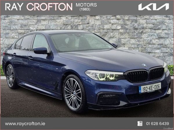 BMW 5-Series Saloon, Diesel, 2019, Blue
