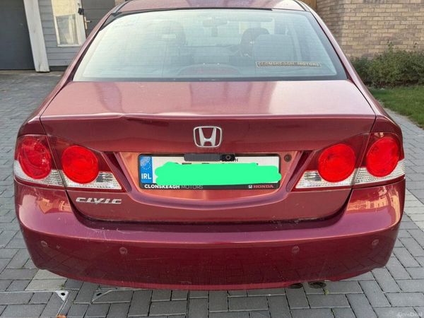 Honda Civic Saloon, Petrol, 2007, Red