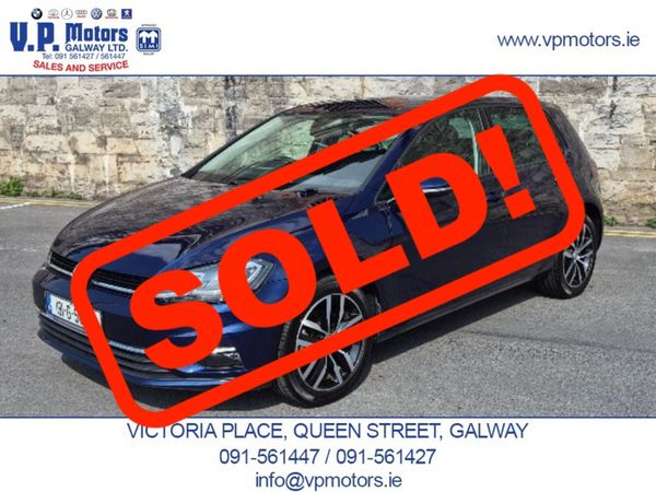 Volkswagen Golf Hatchback, Petrol, 2019, Blue