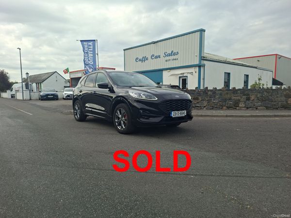 Ford Kuga SUV, Petrol Plug-in Hybrid, 2023, Black