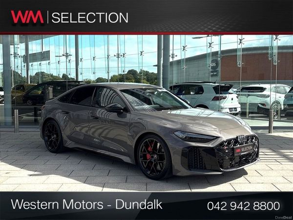 Audi RS5 Saloon, Petrol Plug-in Hybrid, 2026, Grey