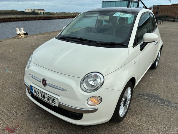 Fiat 500 Hatchback, Petrol, 2014, White
