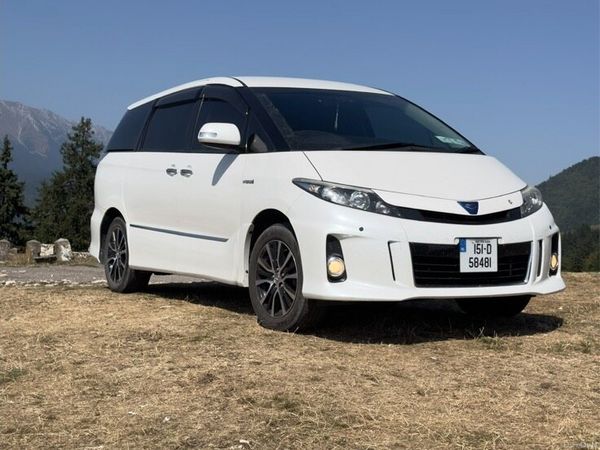 Toyota Estima MPV, Petrol Hybrid, 2015, White