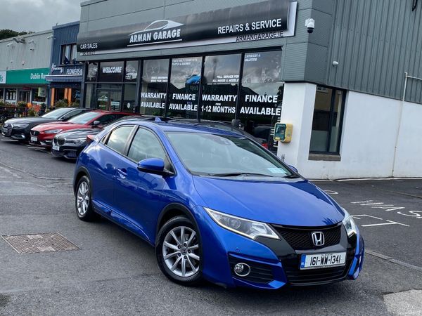 Honda Civic Hatchback, Diesel, 2016, Blue