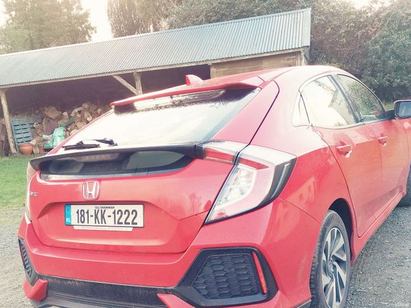 Honda Civic Hatchback, Petrol, 2018, Red