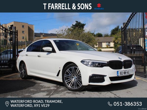 BMW 5-Series Saloon, Petrol Plug-in Hybrid, 2018, White