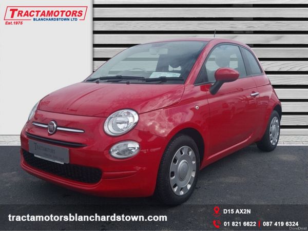 Fiat 500 Hatchback, Petrol, 2021, Red