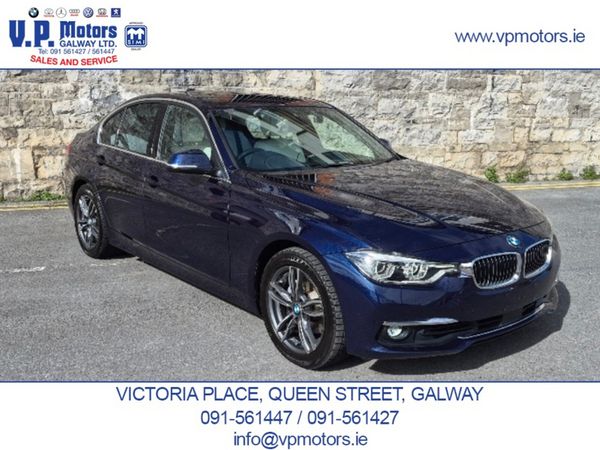 BMW 3-Series Saloon, Petrol Plug-in Hybrid, 2016, Blue