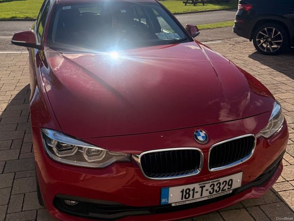 BMW 3-Series Saloon, Petrol Plug-in Hybrid, 2018, Red