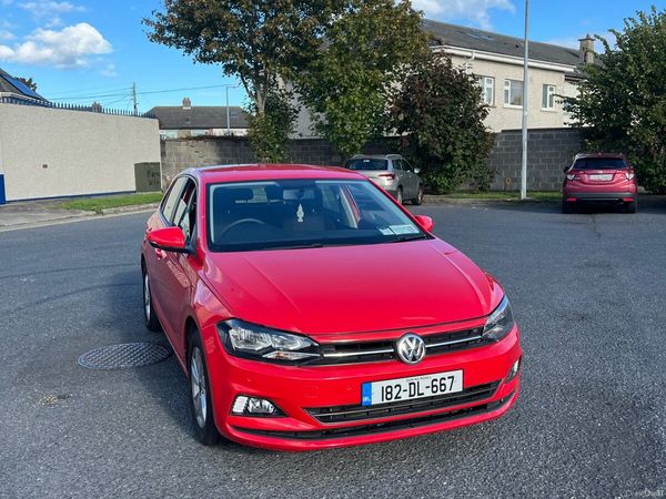 Volkswagen Polo Hatchback, Petrol, 2018, Red