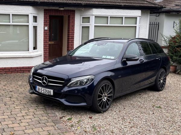 Mercedes-Benz C-Class Estate, Petrol Plug-in Hybrid, 2018, Blue