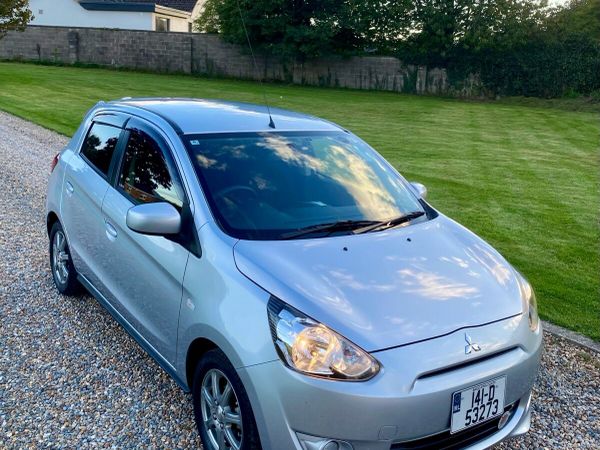 Mitsubishi Mirage Hatchback, Petrol, 2014, Silver