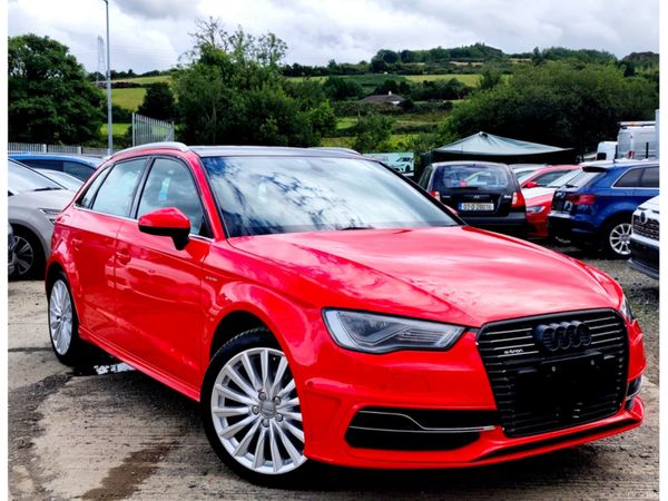 Audi A3 Hatchback, Petrol Plug-in Hybrid, 2015, Red