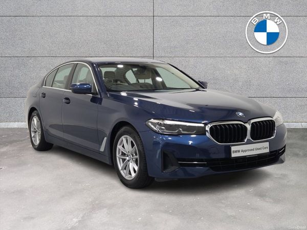 BMW 5-Series Saloon, Diesel Hybrid, 2023, Blue