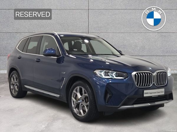 BMW X3 SUV, Petrol Plug-in Hybrid, 2022, Blue