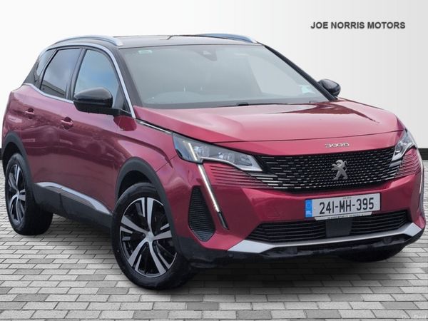 Peugeot 3008 SUV, Petrol Hybrid, 2024, Red