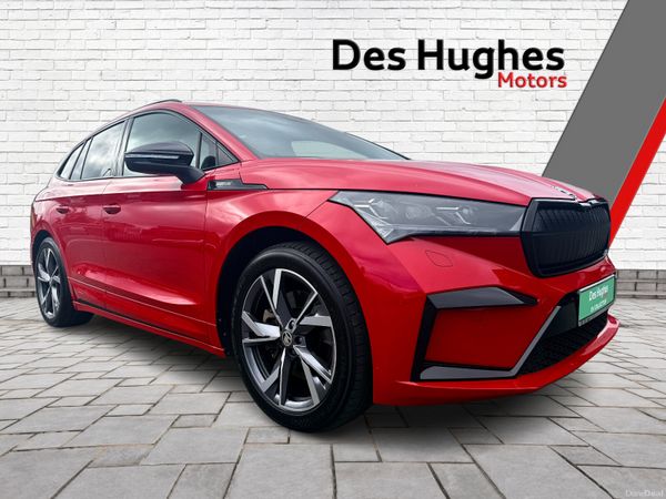 Skoda Enyaq SUV, Electric, 2023, Red