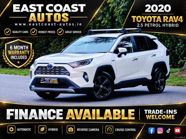 Toyota RAV4 SUV, Petrol Hybrid, 2020, White