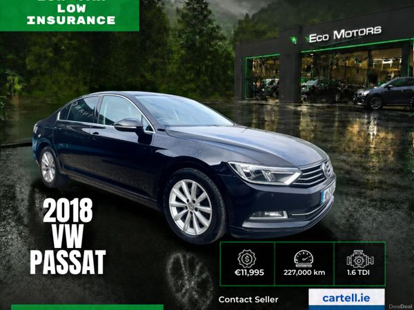 Volkswagen Passat Saloon, Diesel, 2018, Black