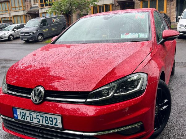 Volkswagen Golf Hatchback, Petrol, 2018, Red
