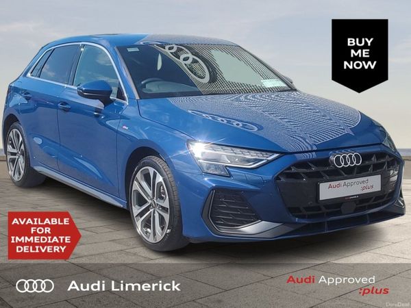 Audi A3 Hatchback, Petrol Plug-in Hybrid, 2025, Blue