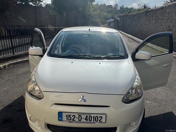 Mitsubishi Mirage Hatchback, Petrol, 2015, White