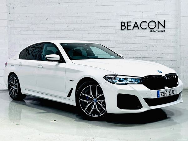 BMW 5-Series Saloon, Petrol Plug-in Hybrid, 2022, White