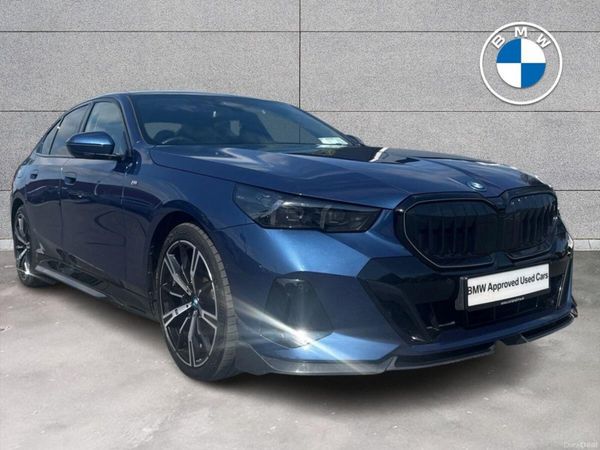 BMW 5-Series Saloon, Petrol Plug-in Hybrid, 2024, Blue