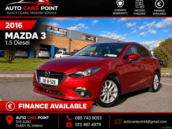 Mazda Mazda3 Saloon, Diesel, 2016, Red