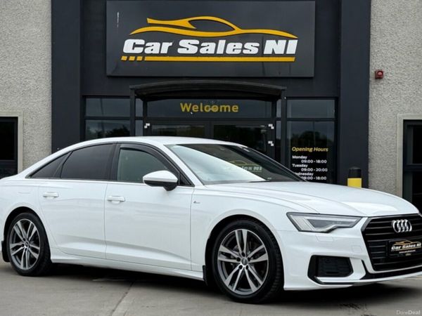Audi A6 Saloon, Diesel Hybrid, 2021, White