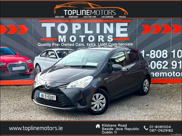 Toyota Vitz Hatchback, Petrol Hybrid, 2018, Silver