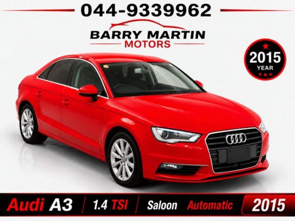 Audi A3 Saloon, Petrol, 2015, Red