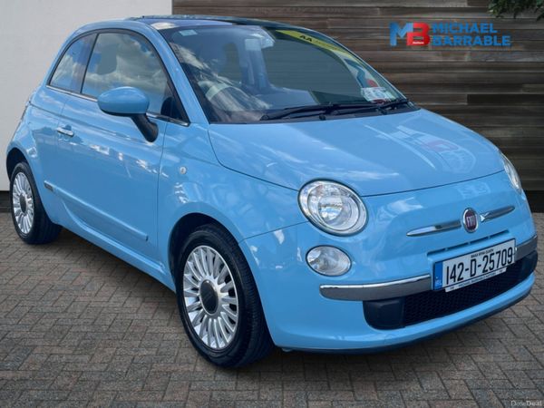 Fiat 500 Hatchback, Petrol, 2014, Blue