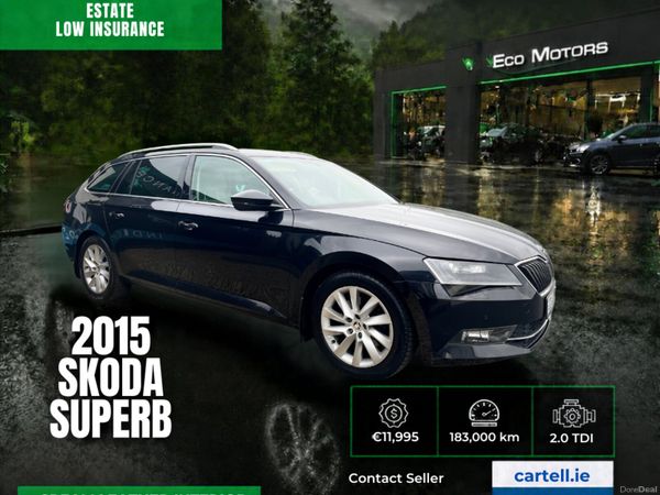 Skoda Superb Estate, Diesel, 2015, Black