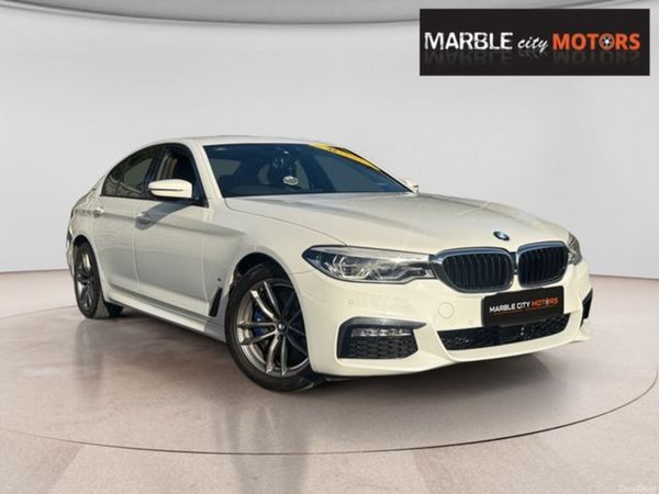 BMW 5-Series Saloon, Petrol Plug-in Hybrid, 2019, White