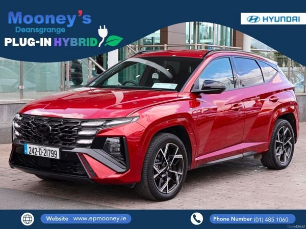 Hyundai Tucson SUV, Petrol Plug-in Hybrid, 2024, Red