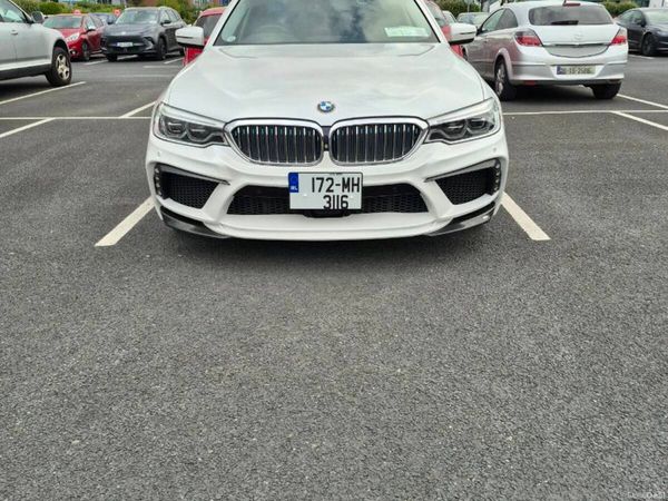 BMW 5-Series Saloon, Petrol Plug-in Hybrid, 2017, White